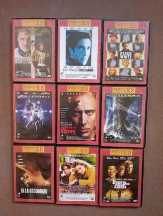 Lote 9 Películas DVD (Español)