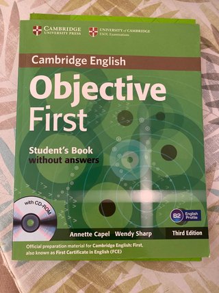 Libro de Inglés Objective First- Cambridge