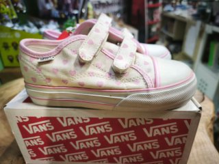 Zapatillas Vans Niña Corazones Rosas Talla 25