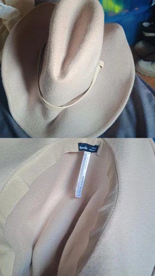 Sombrero Bershka beige mujer