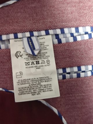 Americana Granate Algodón El Corte Inglés Talla 56