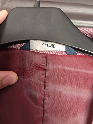Americana Granate Algodón El Corte Inglés Talla 56
