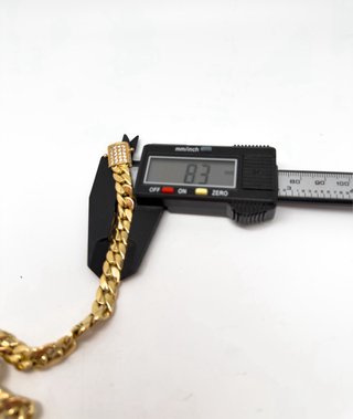 ORO NUEVO 18kt Cadena cubana 8mm