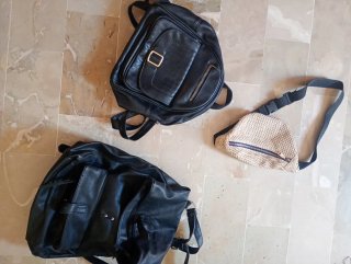 Set 3 Zaini: Nero e Beige
