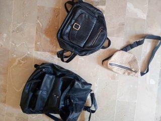 Set 3 Zaini: Nero e Beige