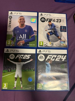 Lote 4 Videojuegos PS5 FIFA y FC