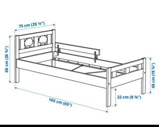 Cama infantil IKEA Kritter blanca