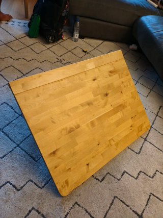 Mesa abatible madera para pared