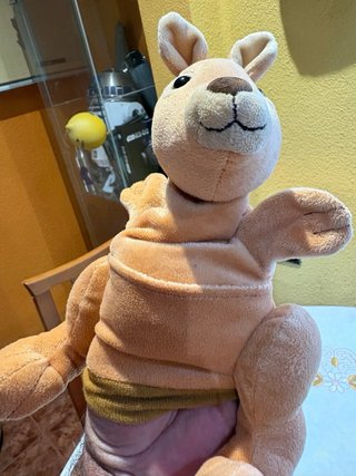 3 Peluches Títere de Guante (Canguro, Rana, Pato)