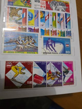 Lotto francobolli sport mondo 2