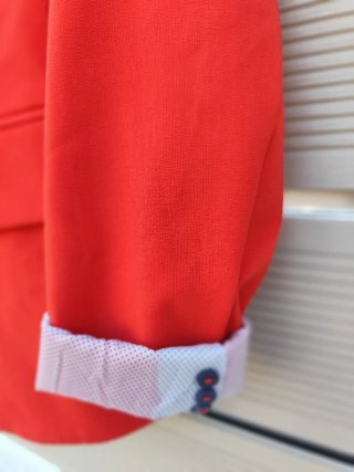 Giacca blazer rossa da donna Stradivarius