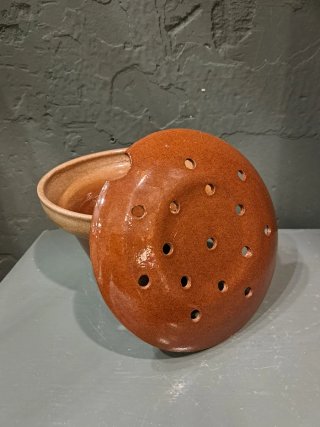 Cenicero Vintage Cerámica Marrón