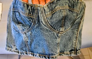 Top jeans donna taglia S
