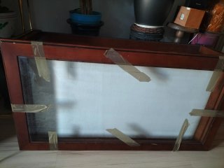 Mesa de centro madera y cristal