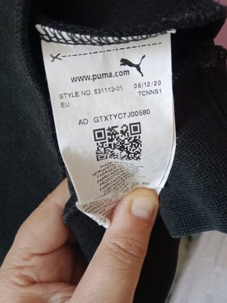 Sudadera Puma Negra M Techwear