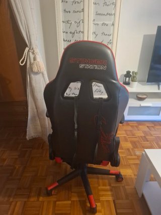 Silla Gamer Stinger Negra y Roja