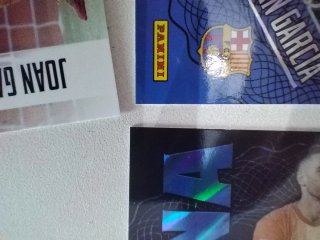 3 Cromos Joan García Panini