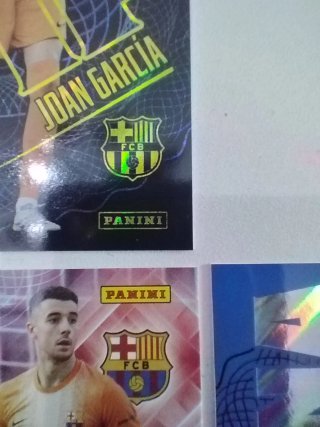 3 Cromos Joan García Panini
