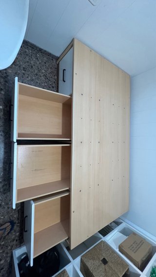 Somier con cajones madera y tela