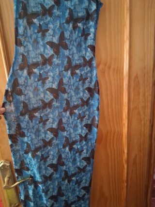 Vestido mariposas semitransparente Shein