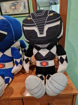 Peluche Gigante Power Ranger Azul y Negro