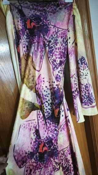 Vestido Purificación García Morado/Amarillo