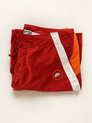 Costume Nike boardshort rosso arancio Y2K