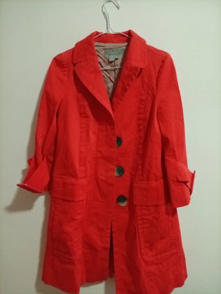 Abrigo mujer rojo
