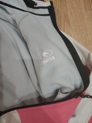 Sudadera Astore térmica rosa y blanca