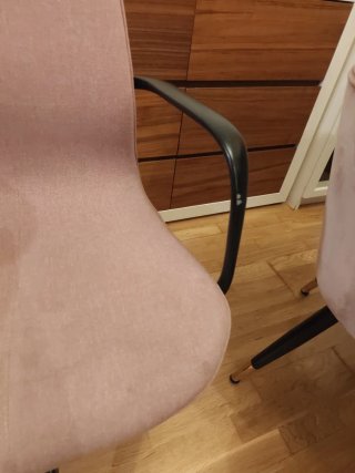 Silla Escritorio Ikea Langfjall Rosa/Negro ergonóm