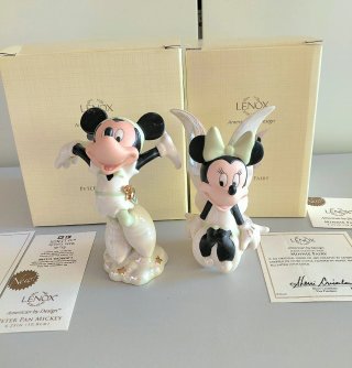 Minnie e Mickey Fate di Lenox Disney