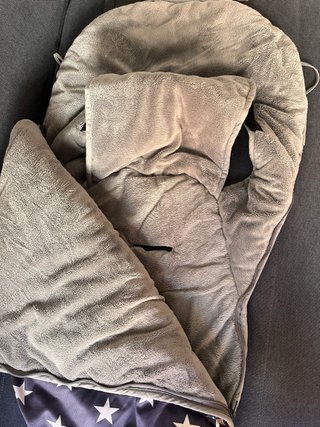 Saco para cochecito de paseo azul estrellas
