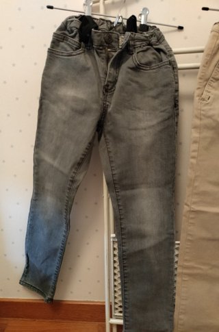 Pantalón Vaquero Gris - Talla 9 Años / 134 cm (Cin