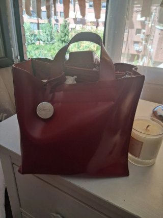 Bolso Piel Furla Rojo
