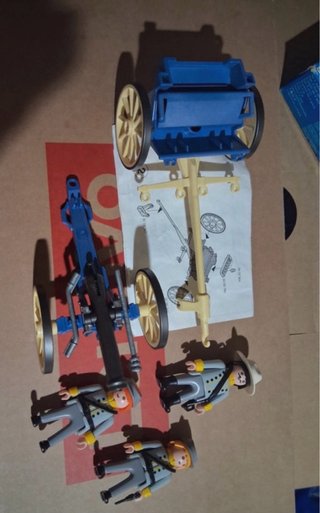 Playmobil 3784 Cañón con Soldados y Caballos