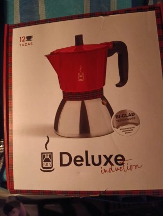 Cafetera Italiana BRA Deluxe 12 Tazas
