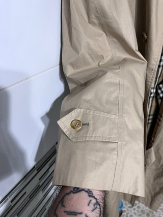 Gabardina Burberrys Nova Check Talla L Vintage