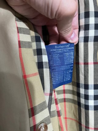 Gabardina Burberrys Nova Check Talla L Vintage