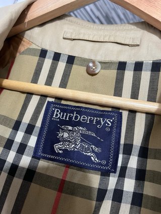 Gabardina Burberrys Nova Check Talla L Vintage