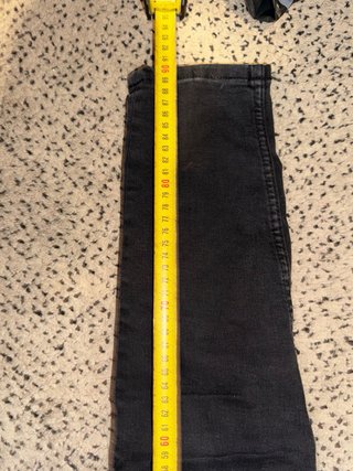 Jeans Bershka Negro Lavado Talla 38