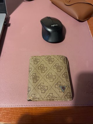 Cartera Guess Hombre Marrón y Dorado