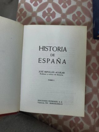 Libro de historia de España.
