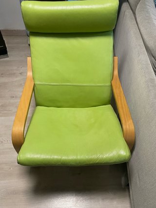 Sillón POÄNG Ikea Verde Cuero