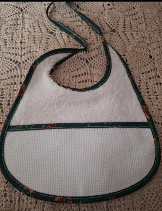 Set nascita bavaglino e calzini natalizi