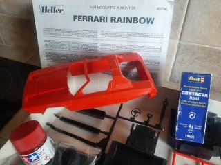 Maqueta Heller Ferrari Rainbow 1:24