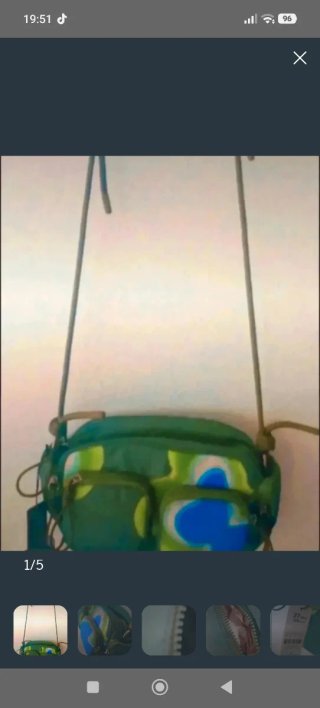 Bolso Parfois verde y multicolor