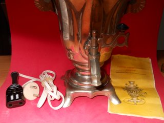 Samovar Eléctrico Latón Ruso 1960-1980 VINTAGE