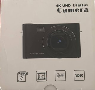 Cámara Digital 4K UHD Negra Nueva a estrenar