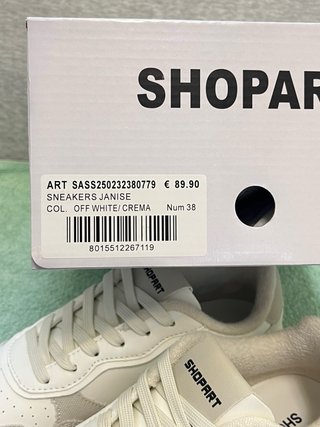 Scarpe Shop Art Beige/Bianche Tg 38