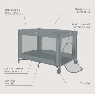 Cuna de viaje plegable.
